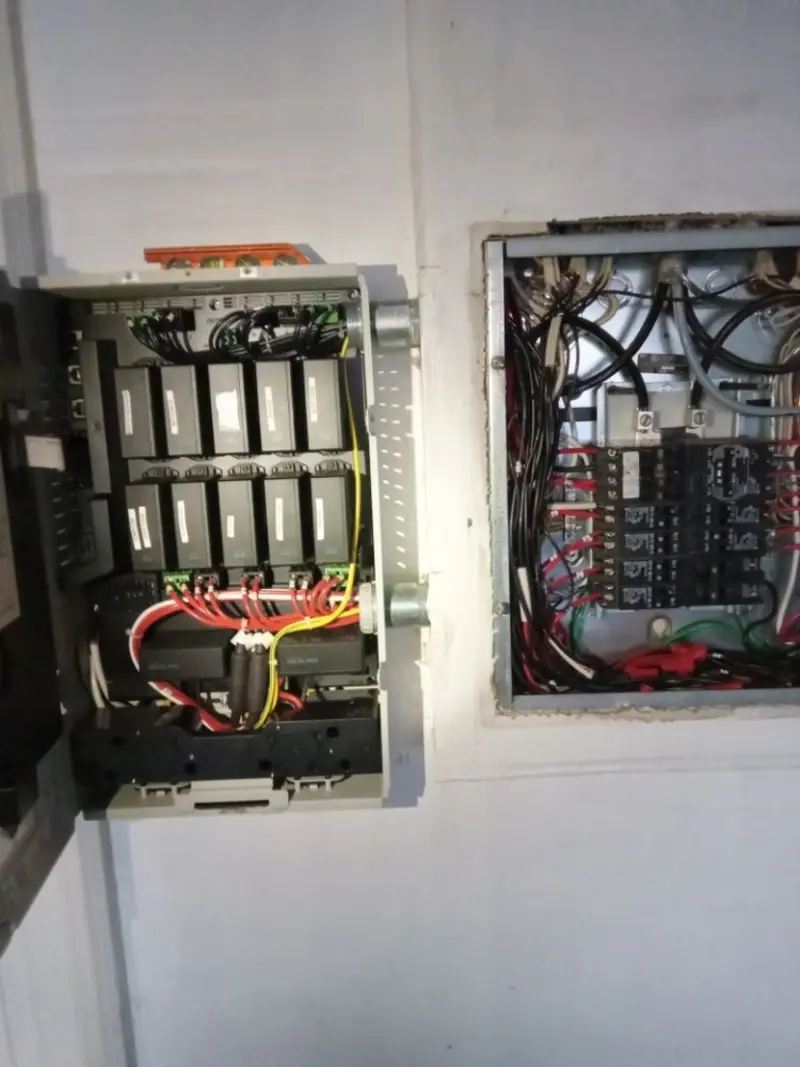 Electrical panel upgrade completed for Security Camera Wiring in Tallahassee